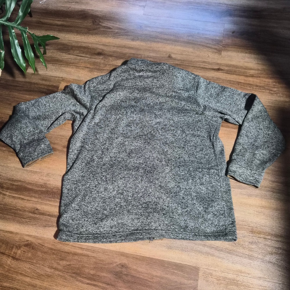 Eddie Bauer Mens Large Sweater Fleece Jacket Full Zip Snap Cabincore Outdoor - Picture 6 of 13